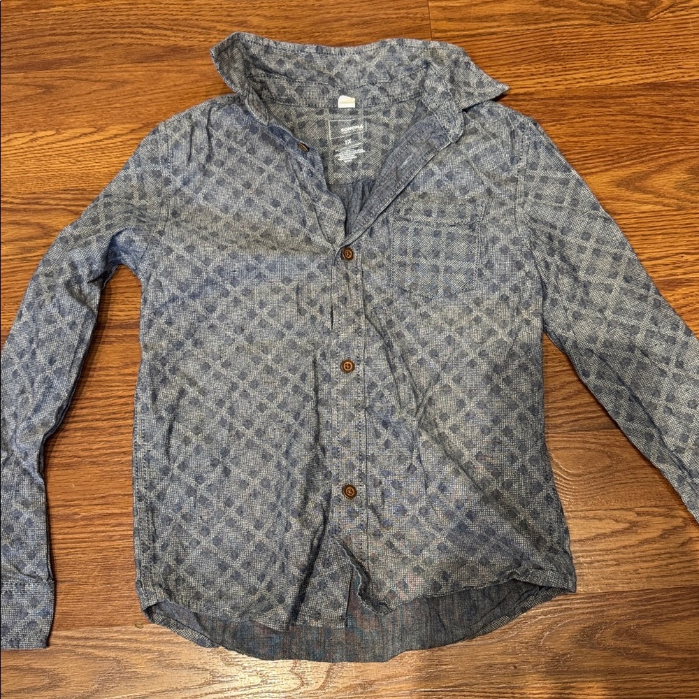 Kids Sonoma Blue Button Down Size 7